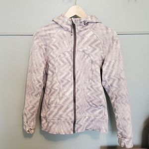 Lululemon Scuba Hoodie White Geometric
